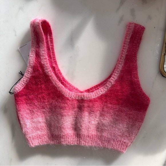 NWT Re/Done Button Front Crop Top M - Picture 2 of 5